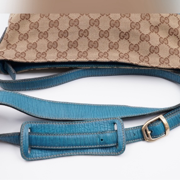 Gucci Blue Horse bit  crossbody bag - Picture 8 of 15